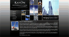 Desktop Screenshot of kanon-international.com